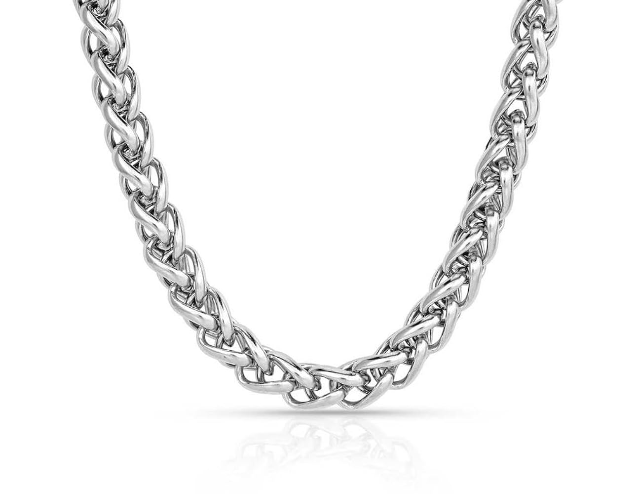 ベース silver925 chain necklace Montana Silversmiths Men's Wheat Chain Necklace Silver One